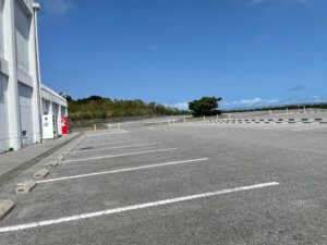知念岬の駐車場